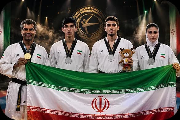 تیم ملی تکواندو ایران در عرصه جهانی